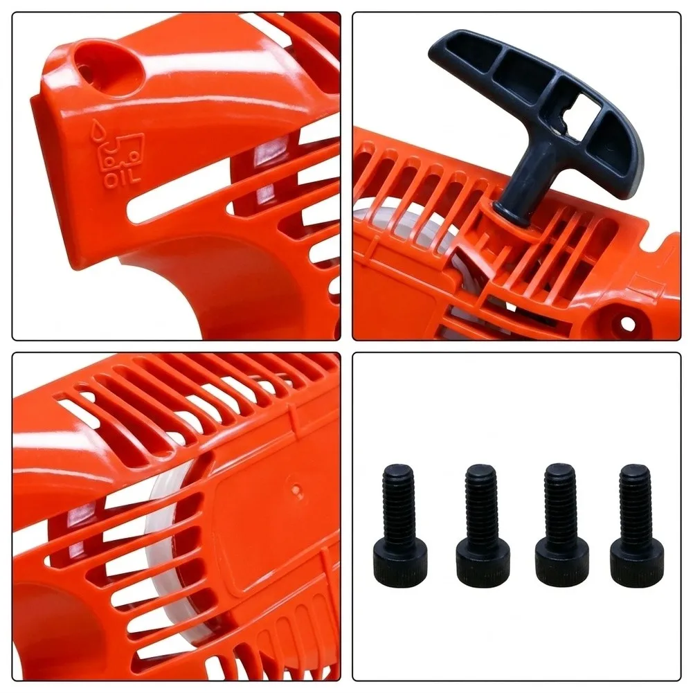 For Outdoor Wood Cutting Recoil Starter Assembly Engine Start Mechanism Includes Rewind Spring For Oleo-Mac GSH510