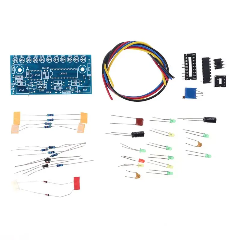 LM3915 10 LED o Level DIY VU Meter Preamp Power Amplifier Indicate