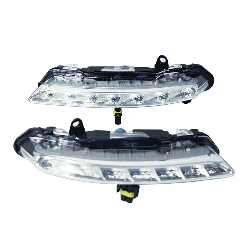 Pair L+R LED DRL Daytime Running Light Fog 2218201756 2218201856 For Mercedes S-Class W221 S350 S500 2009 2010 2011 2012 2013