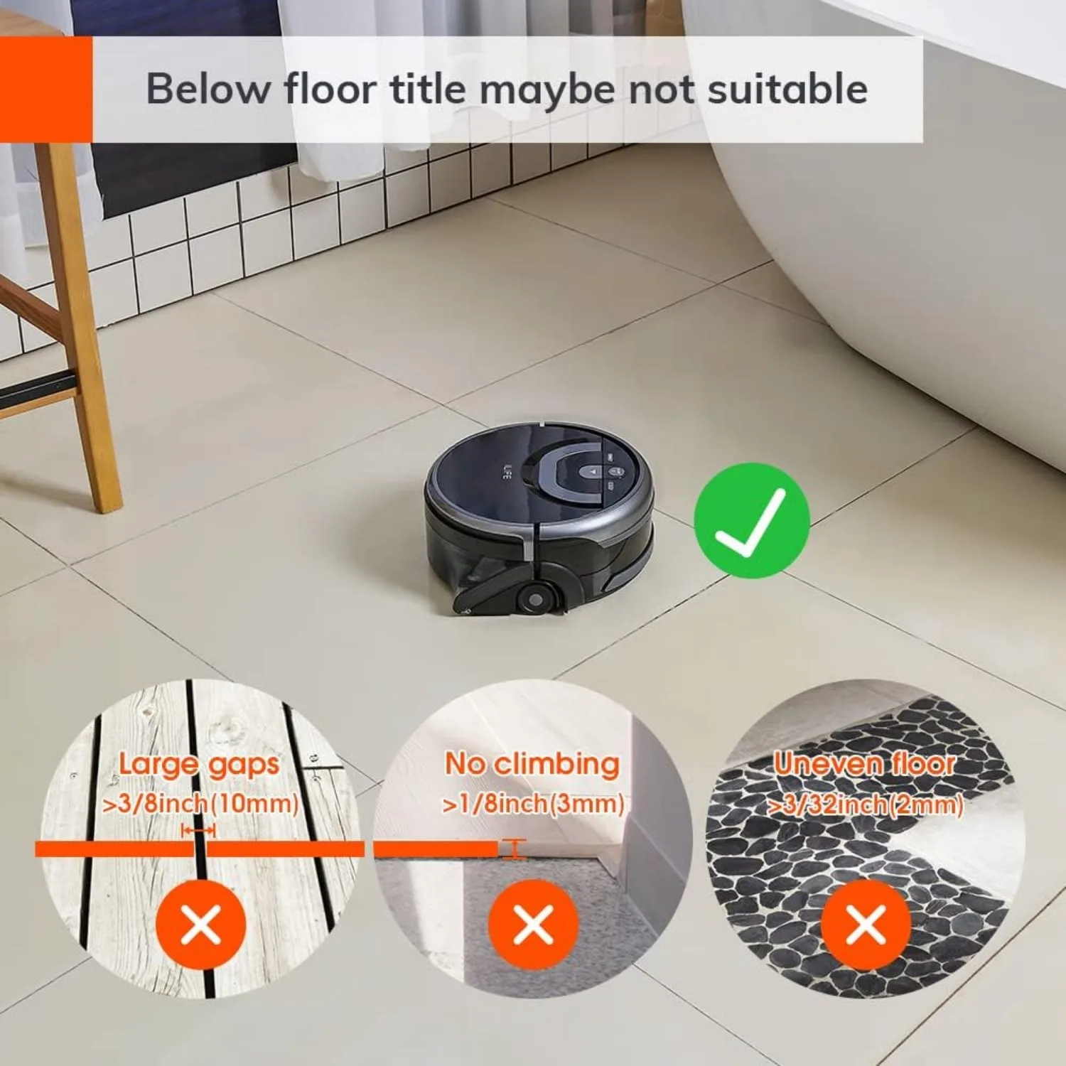 Robot Aspirador, Wet Mopping, Floor Scrubbing e Scrubbing, Apenas adequado para pisos duros