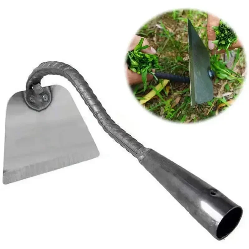 

All-Steel Hardened Hollow Hoe, Garden Hoes for Weeding,Hand Shovel Weed Puller, Hoe Garden Tool, Garden Hoe for Backyard Weeding