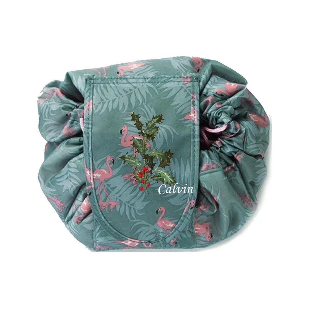 أدوات ماكياج جديدة لتخزين حقيبة مستحضرات التجميل الرباط الإناث المحمولة حقيبة كسول الموضة السفر سعة كبيرة.