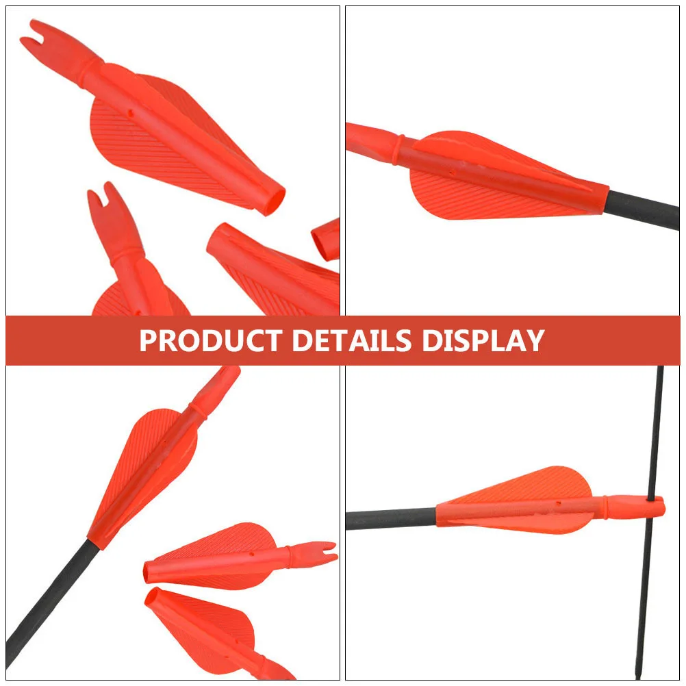 

20 pcs Arrow Tails Plastic Replacement For Archery Practice Lightweight Durable Shaft Tail Accessory Bow Hunting Gear