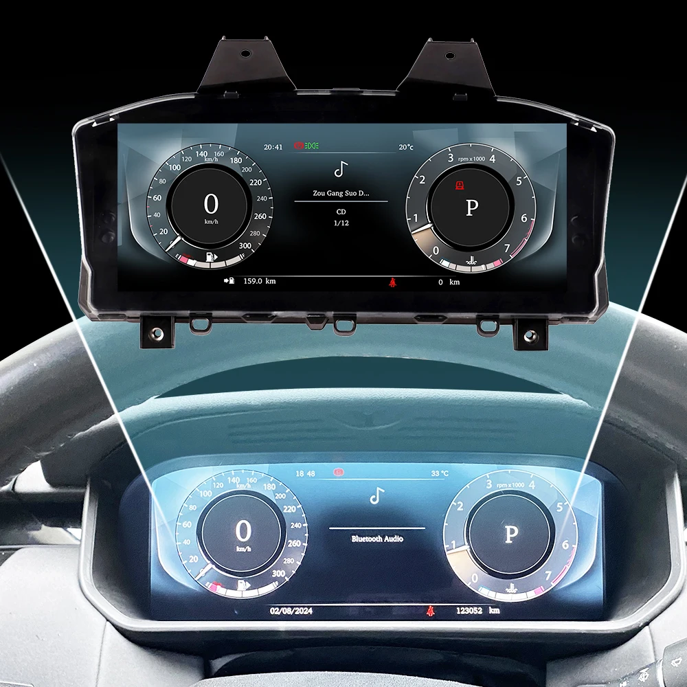 Car Accessories For Land Rover Discovery 5 2017‑2021 Instrument Panel Digital Cluster Virtual Multimedia Player Speed Screen