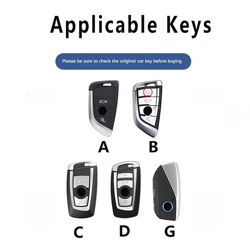 Car Key Case Fob Cover for BMW 1 3 5 7 Series X1 X3 G01 X4 G02 X5 F15 F16 M3 M4 F30 F31 F32 F34 F20 F21 F07 F10 G30 Leather