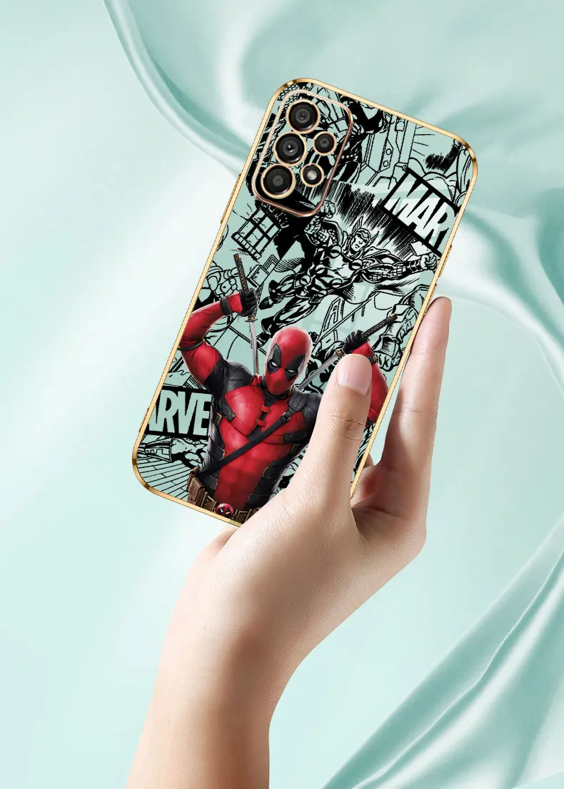 Marvel Deadpool Art Phone Case For Samsung Galaxy A55 A54 A53 A52 A52S A51 A73 A72 A71 A42 A35 A34 A33 A32 A31 A25 A24 5G Cover