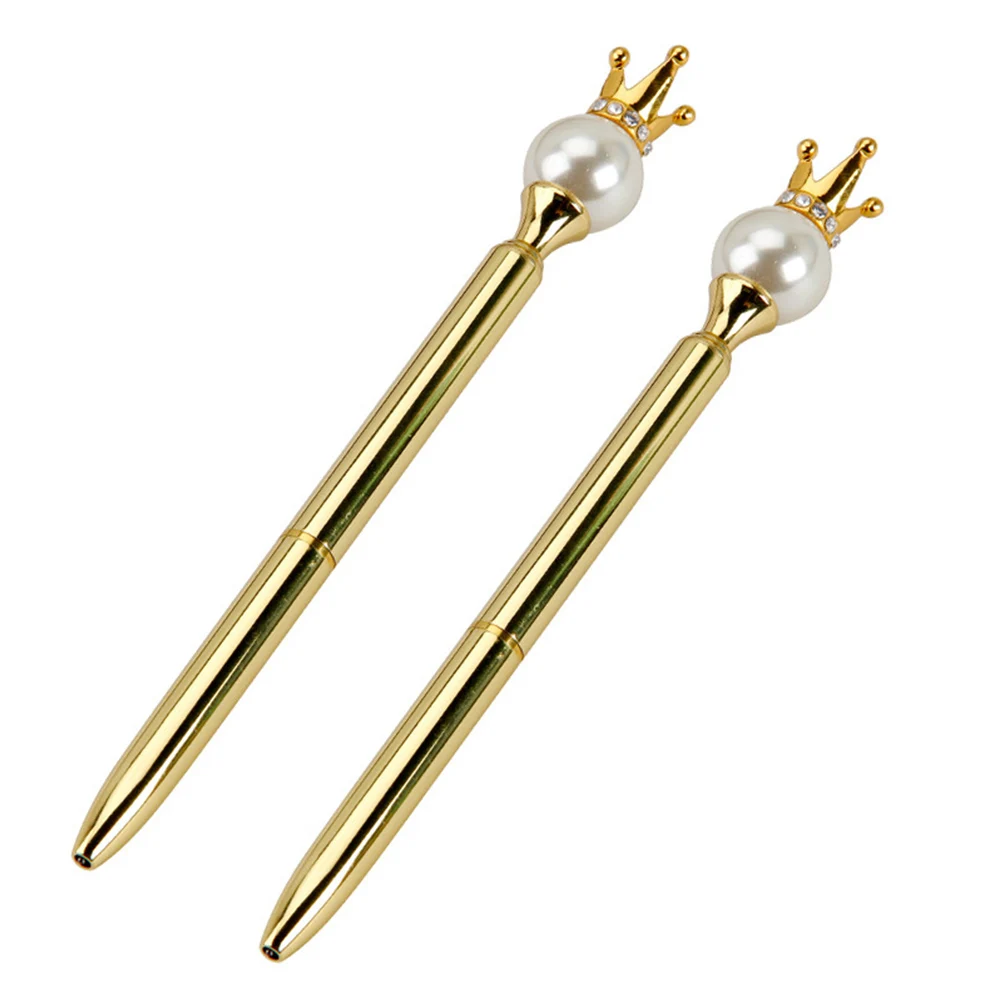 

2 Pcs Creative Ball-Point Pen Ballpoint Pen Fashion Non-skid Smooth Writing Business Office School Stationery