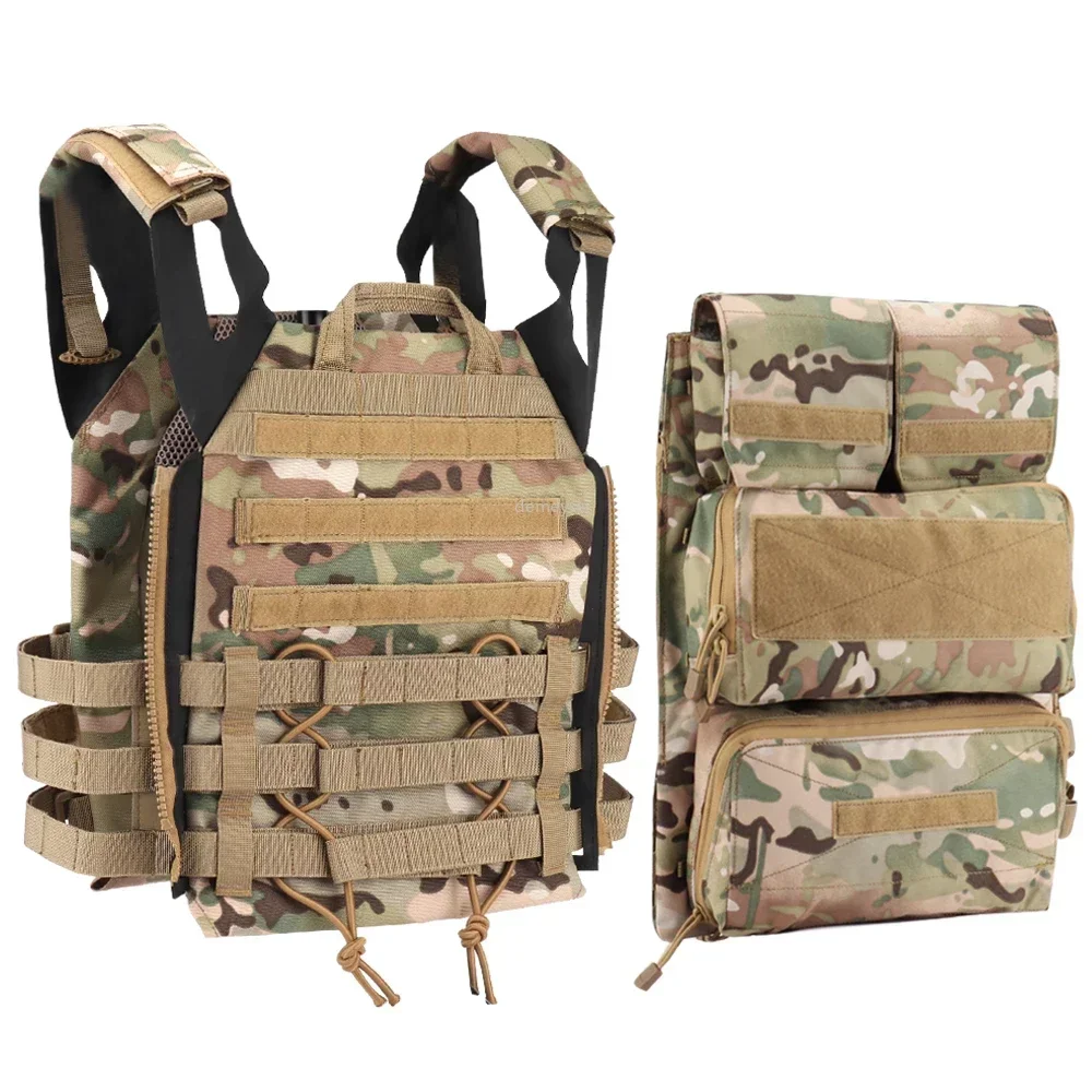 Tactical Vest Backpack Zip-on Panel Accessory Bag Plate Carrier Pouch for Vest