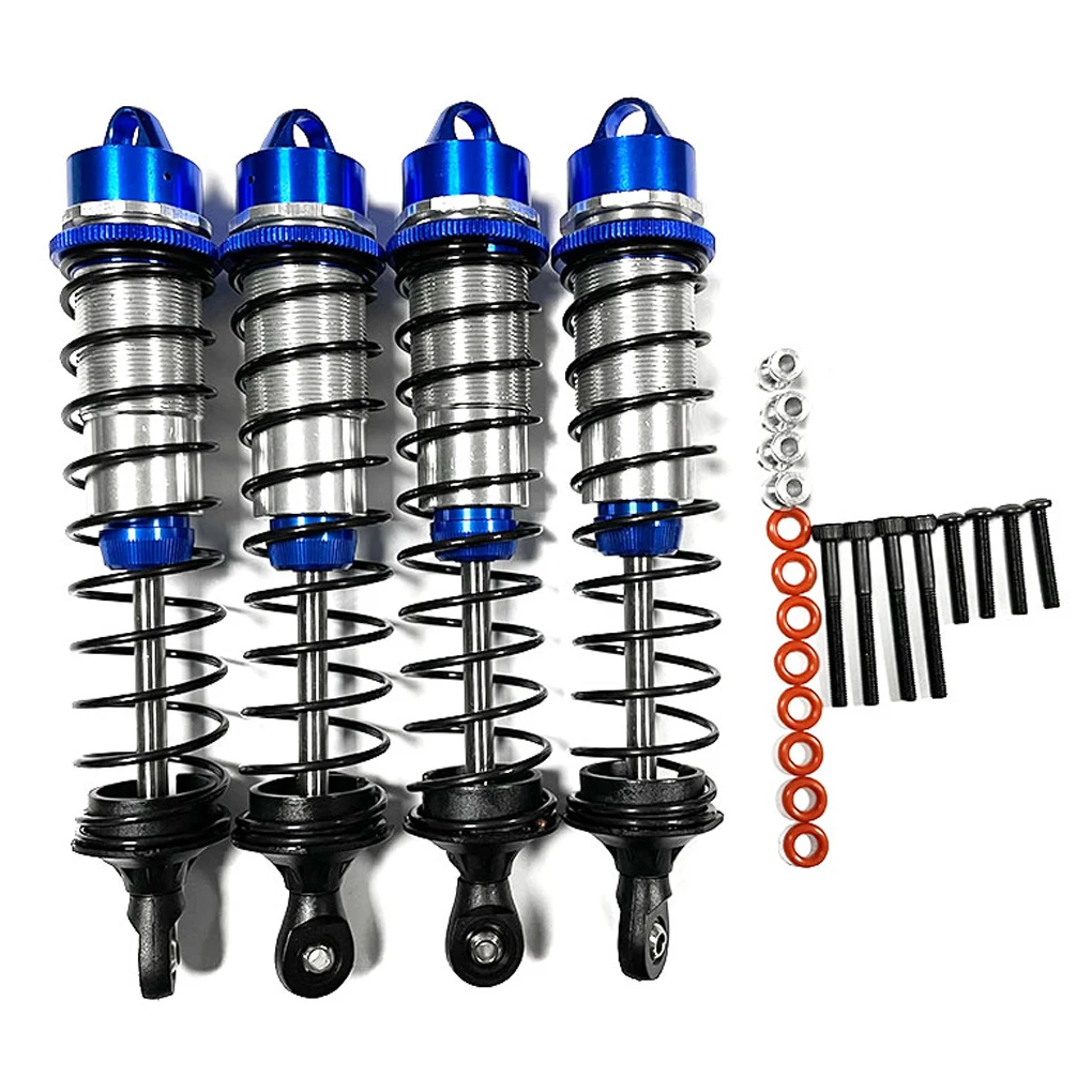 4pcs 1/10 Front Rear Shock Absorber Aluminum Alloy Smooth Rc Front Rear Shock Absorber For  MAXX RC Car Part