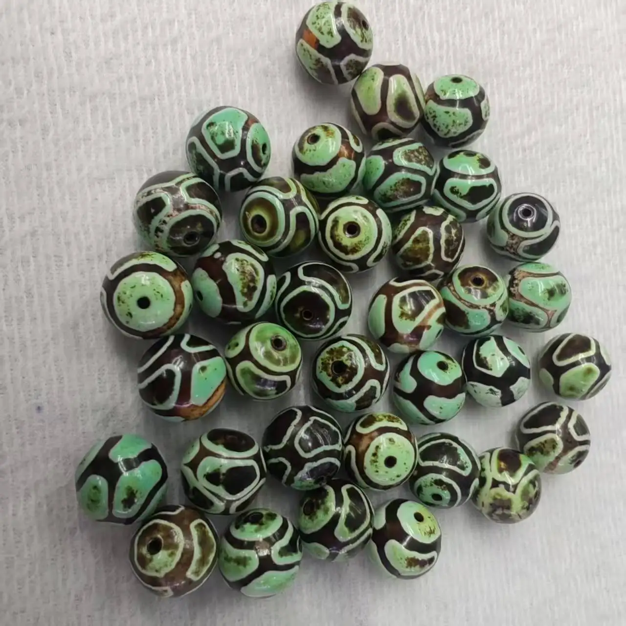 1pcs/lot Jewelry loose Highland Barley Offering Beads Pattern natural agate for jewelry making gift oval ethnic style 16x16㎜