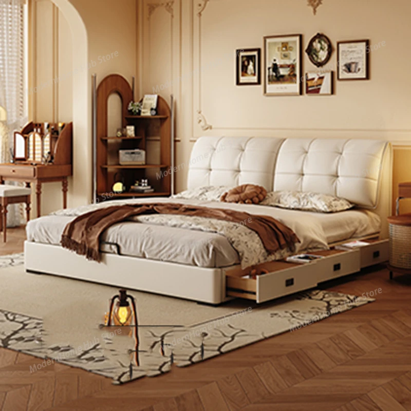 Beauty Japanese Bed Queen Frame Bunk Bedroom Double Castle Princess Children Luxury Modern Bed Sleeping Muebles Home Furniture