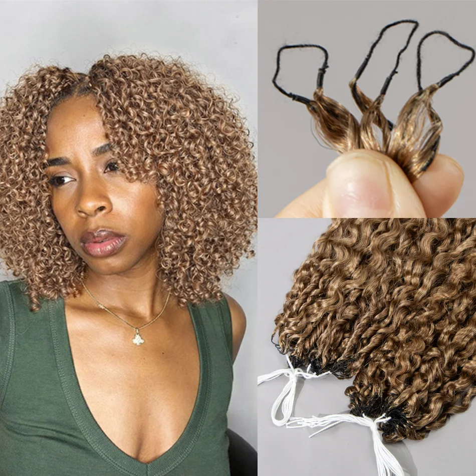 

Накладные волосы Miracle Knots Honey Blonde: маленькие кудри-спирали, крепкие крючковые пряди из натуральных волос, пышные кудри Pixie Curls, предварительно разделенные.