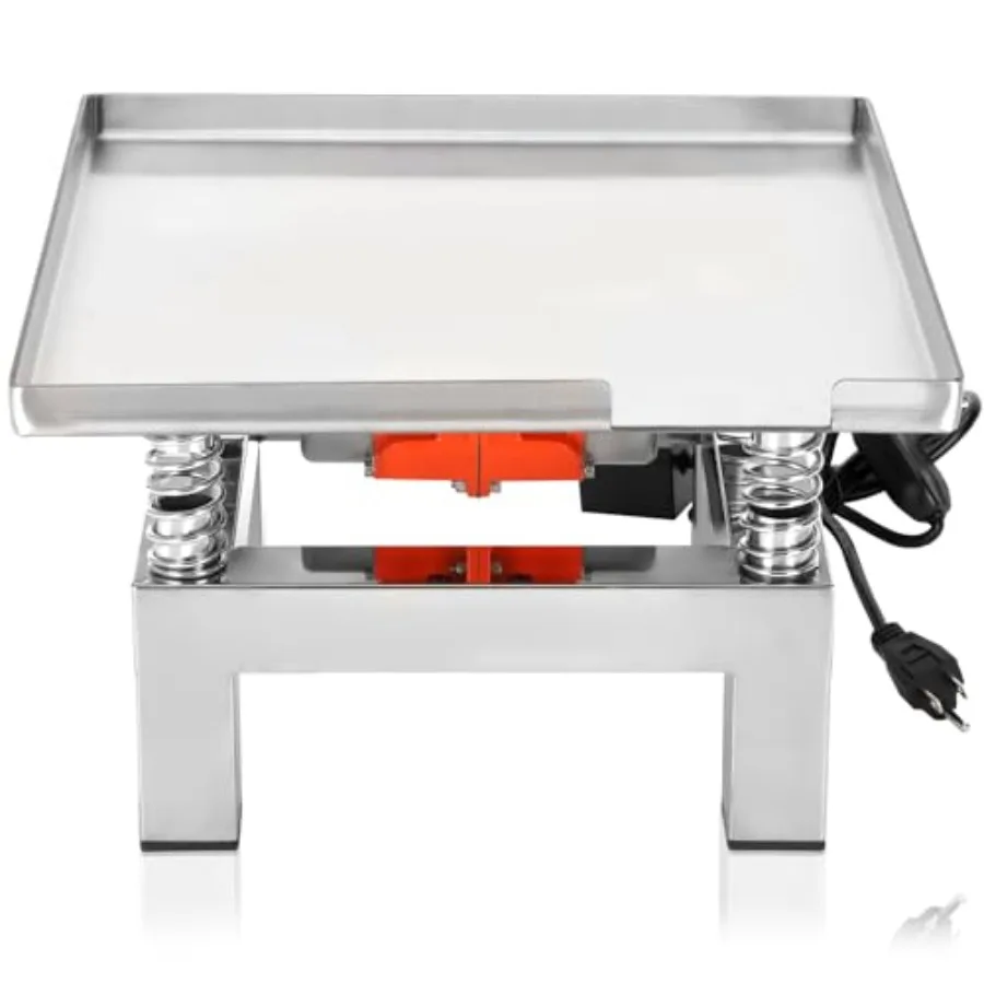 

Concrete Vibration Table 50×50cm for construction testing stainless steel silver 110120W power 77 lbs reduces material gaps and