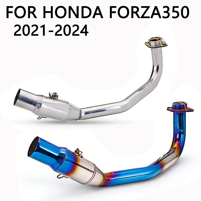 slip-on motorcycle parts Exhaust Muffler Connection Front Tube Link Pipe High Performance For HONDA Forza350/Forza 350 2021-2024