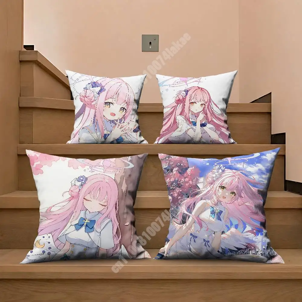 

Blue Archive Misono Mika Sofa Couch Pillow Cover Cushion Case Home Bedroom Decoration