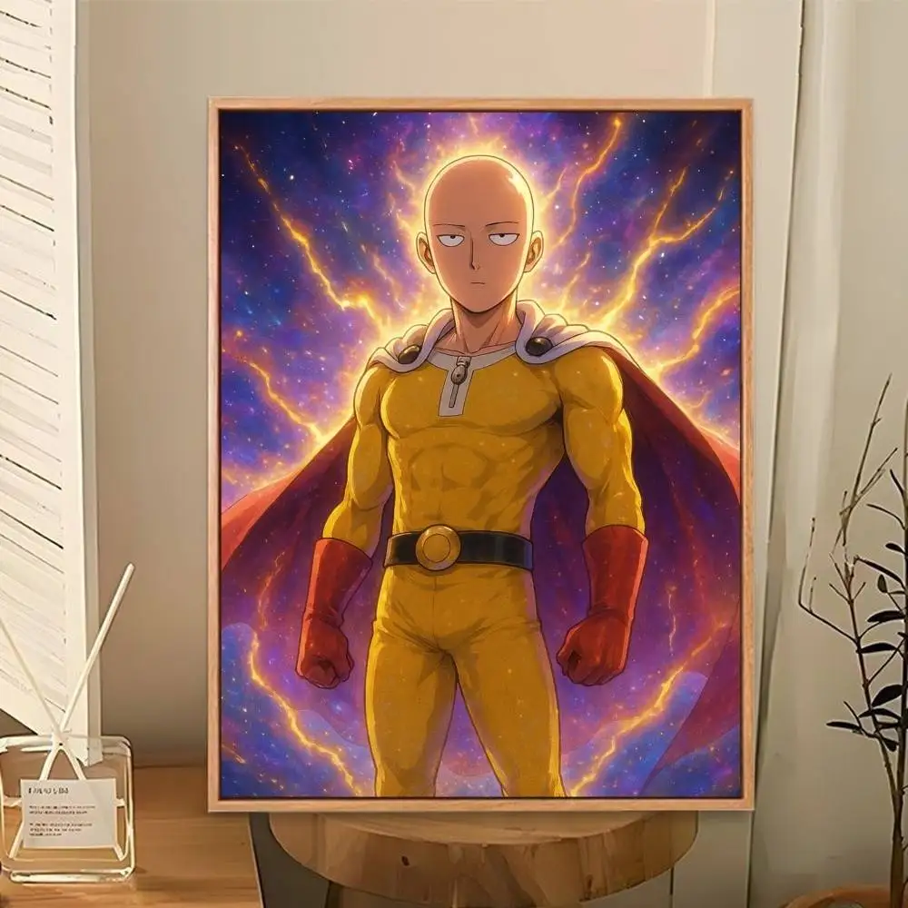 One-Punch-Man Poster Perfect Space Sticker Self Adhesive for Office Home Theater Wall Art Decor Fancy Gift - view 4