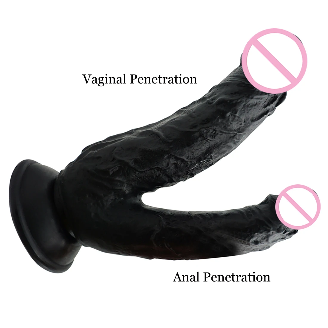 Huge Double Dildos Stimulate Vagina and Anus Penis with Suction Cup Thick Phallus Soft Dick Sex Toys for Women Masturbation