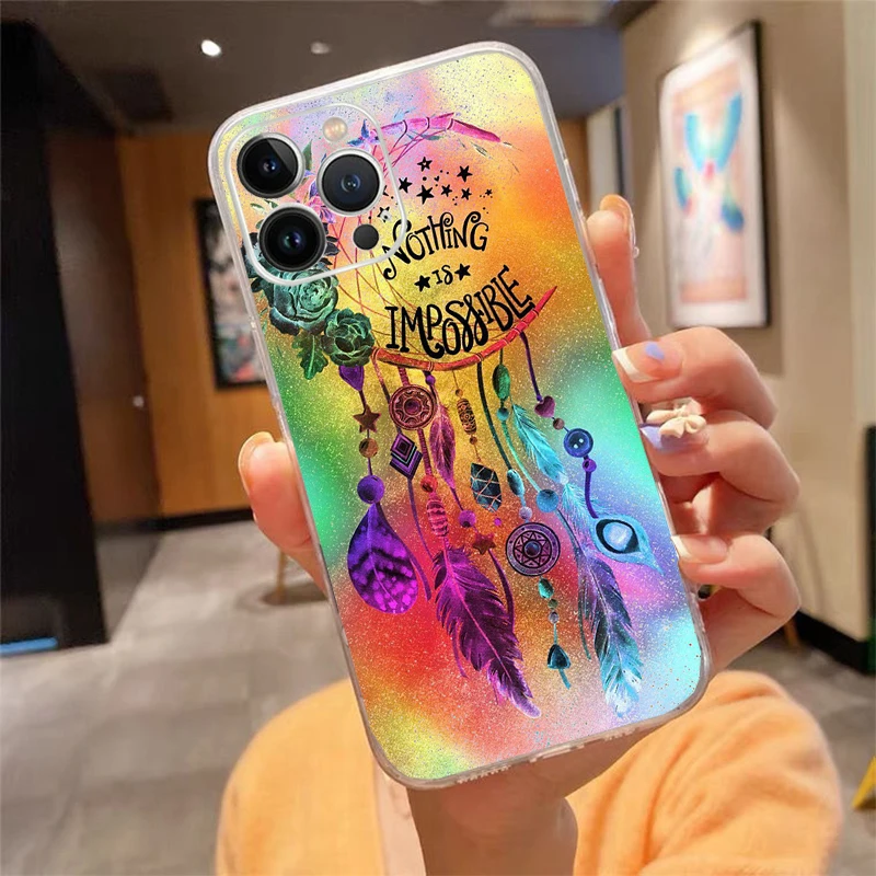 حافظة هاتف آيفون 17ProMax Air 16 15 14 13 Pro Max 15 16 Pro 15Plus Dream Catcher Dreamcatcher