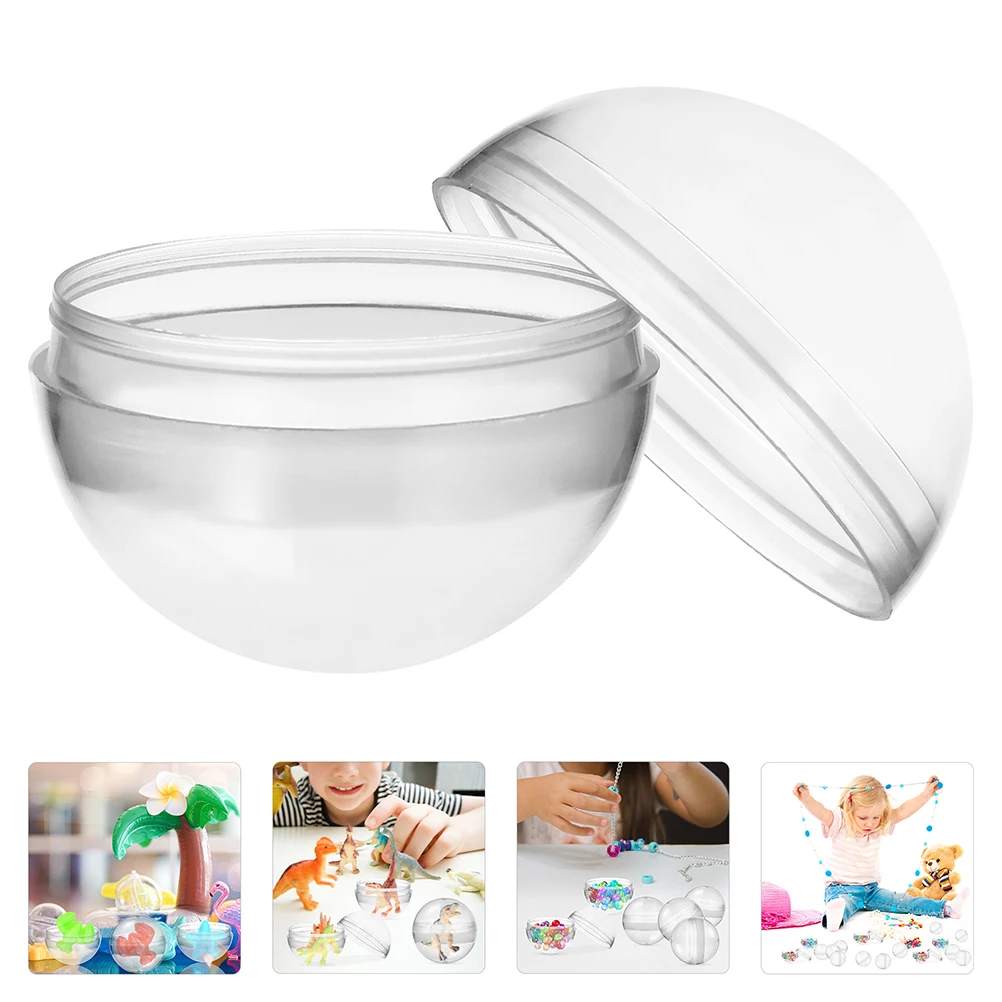 

100 Pcs Gas Ball Easter Egg Vending Machine Fillable Prize Balls Kids Fun Small Gumball Round Toy