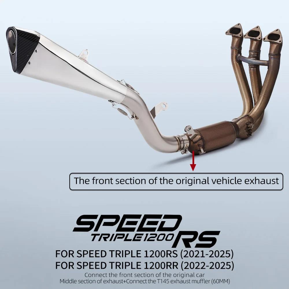 motorcycle-exhaust-system-for-triple-1200-rs-rr-stainless-steel-front-connecting-pipe-and-muffler-combination-set