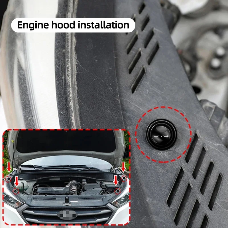 4/8Pcs Custom Fit Car Door Trunk Damping Gasket for BYD Seal ATTO 3 Shark 6 Yuan UP Auto Accessories