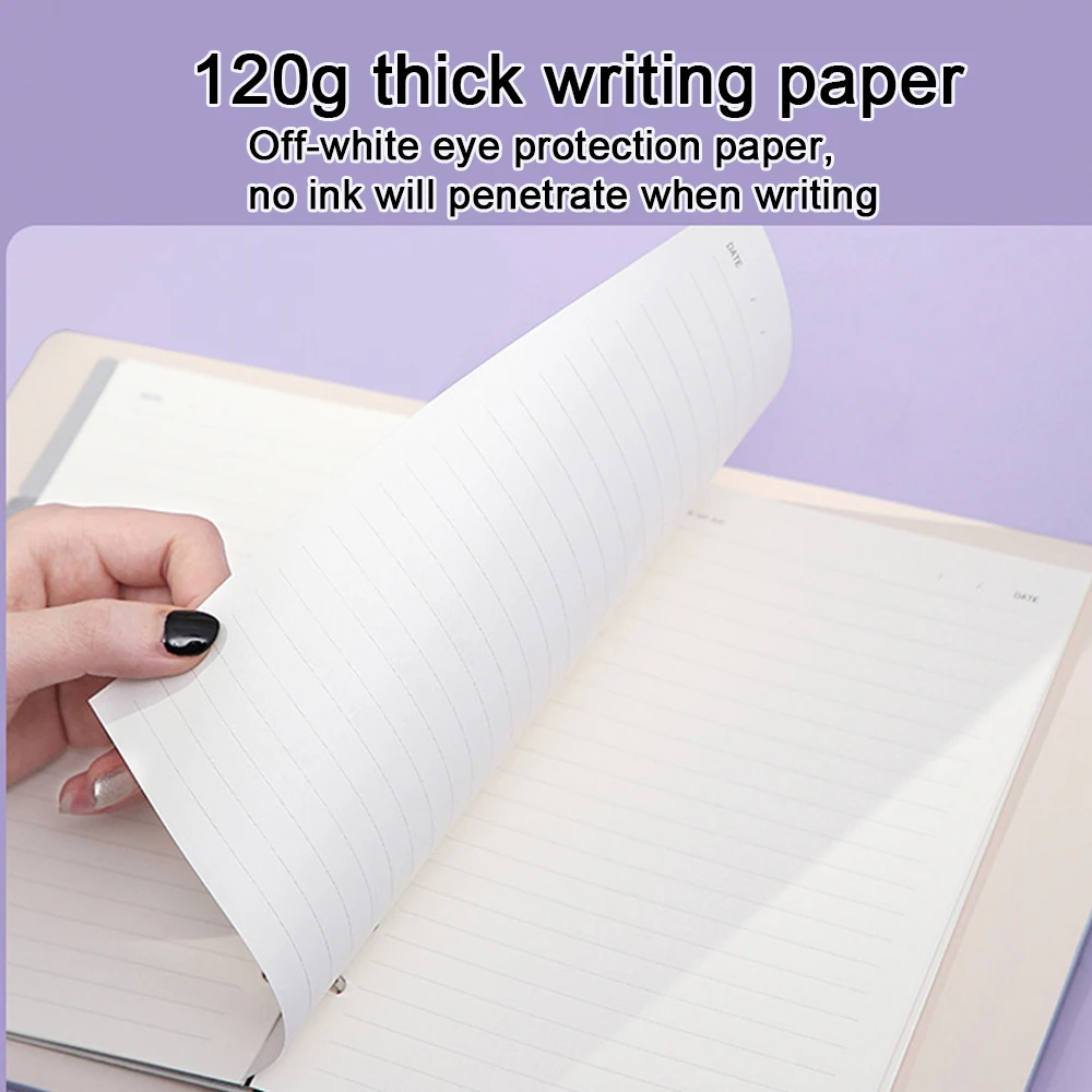 (Logo Can Engrave) High-end A5 Loose-leaf Notebook, Detachable Notepad, Student Diary, Meeting Record Book, Travel Log