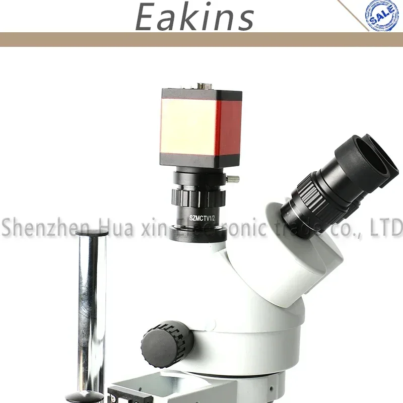 SZMCTV 1/2 1/3 1/1 Microscope Camera Adapter 28mm To C-mount Simul Focal Trinocular Stereo Microscope Adapter