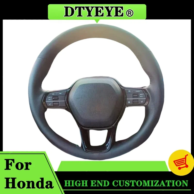 

Car Steering Wheel Cover For Honda 11th-generation Civic Accord and CR-V Customized Microfiber Leather Steering Wheel Braid