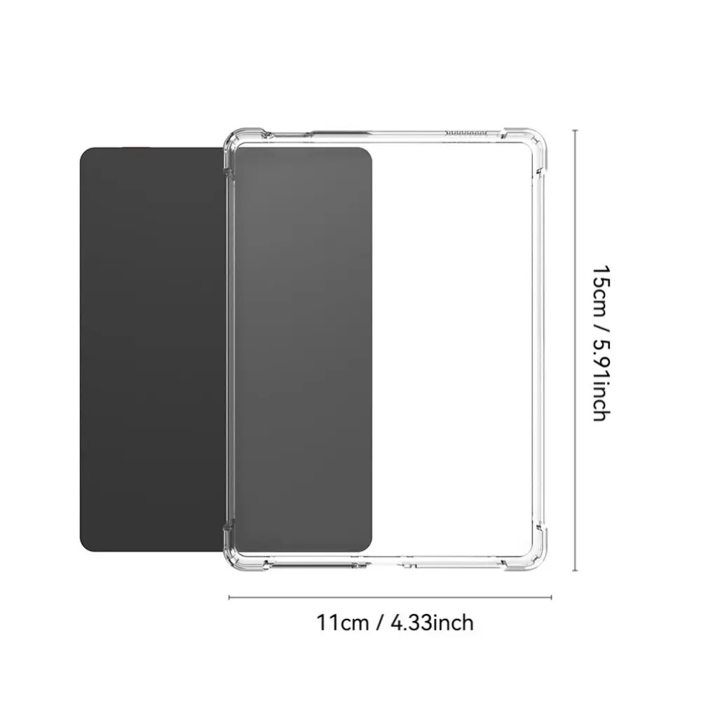 High Quality TPU Tablet Case with Pen Slot Shockproof Back Cover Anti-Scratch Soft Protective Shell for Bigme B6 eReader 6 inch