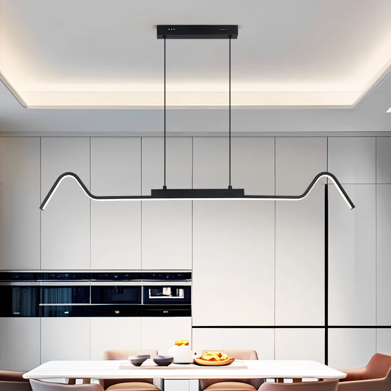 モダンなブラックシャンデリアアルミペンダントライト-led-シーリングランプダイニングルームハンギングライトリビングルーム寝室-lightig-器具