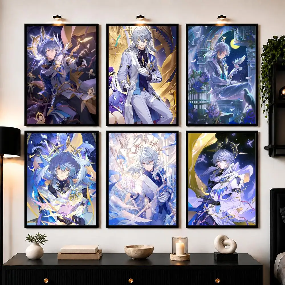 Game Character S-Sunday H-Honkai Star Rail Poster Wall Art Print Sticker for Bedroom Living Room Dorm Office Modern Home Decor