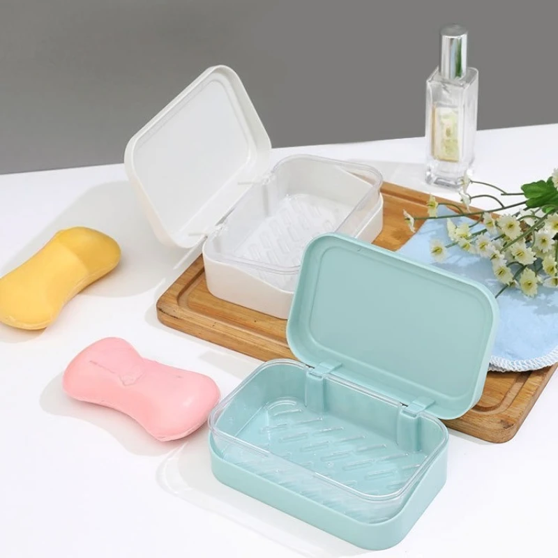 1 Stück Seifenablage mit Drainage für das Badezimmer, Seifenbox ohne Bohren, für Toilette, Bad und Reisen
