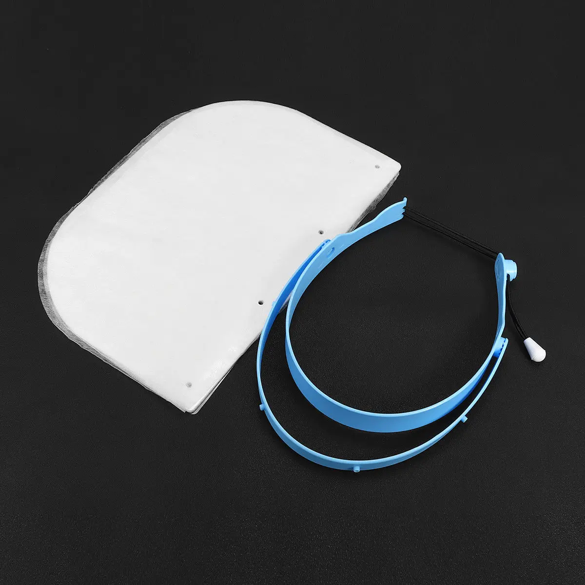 HussanDental Dental Protective Plastic Films Masks Face Shield Plus 10 Pcs Detachable Visors
