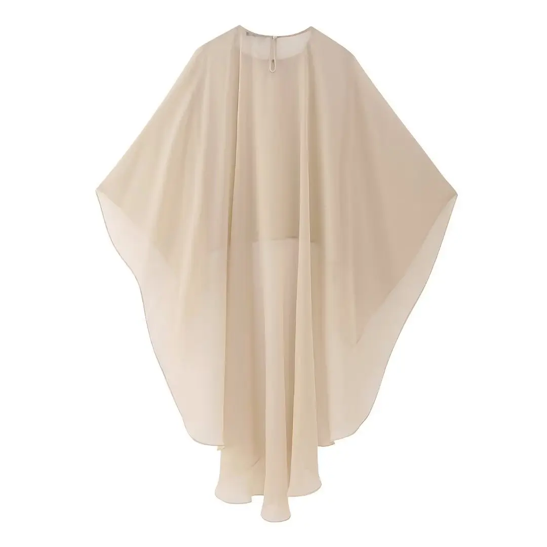 Womens Elegant Gauze Cape Chiffon Cloak