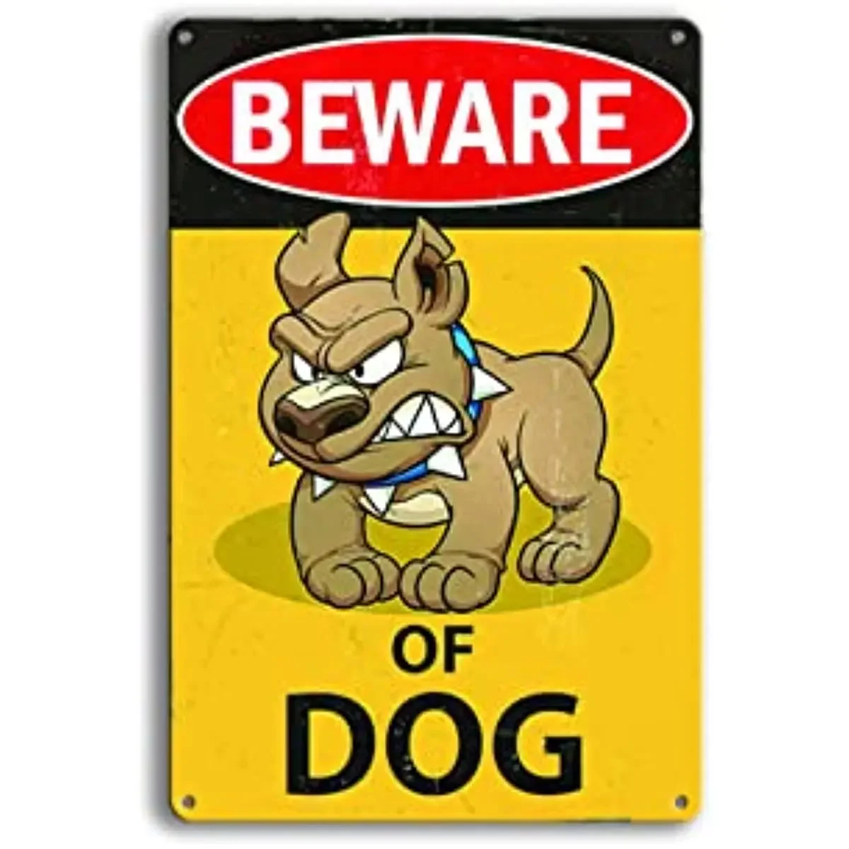 Warning Beware Of Dog Sign Be Aware Of The Dog Sign Beware Of Dog Signs For Fence Metal Tin Suitable For Home Farm Wall Decor