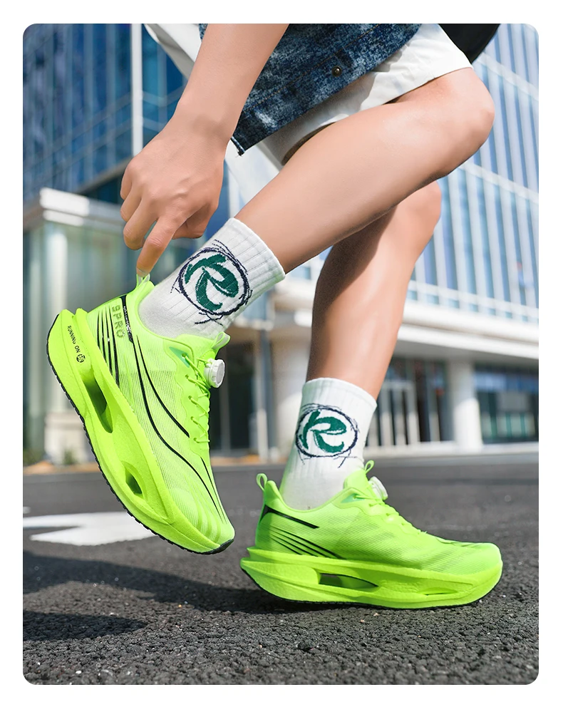 Herren-Sportschuhe, Laufschuhe mit Carbonplatte, Marathon-Sneaker für Herren, Rennschuhe, stoßdämpfende Sportschuhe für Damen. – Detail 18
