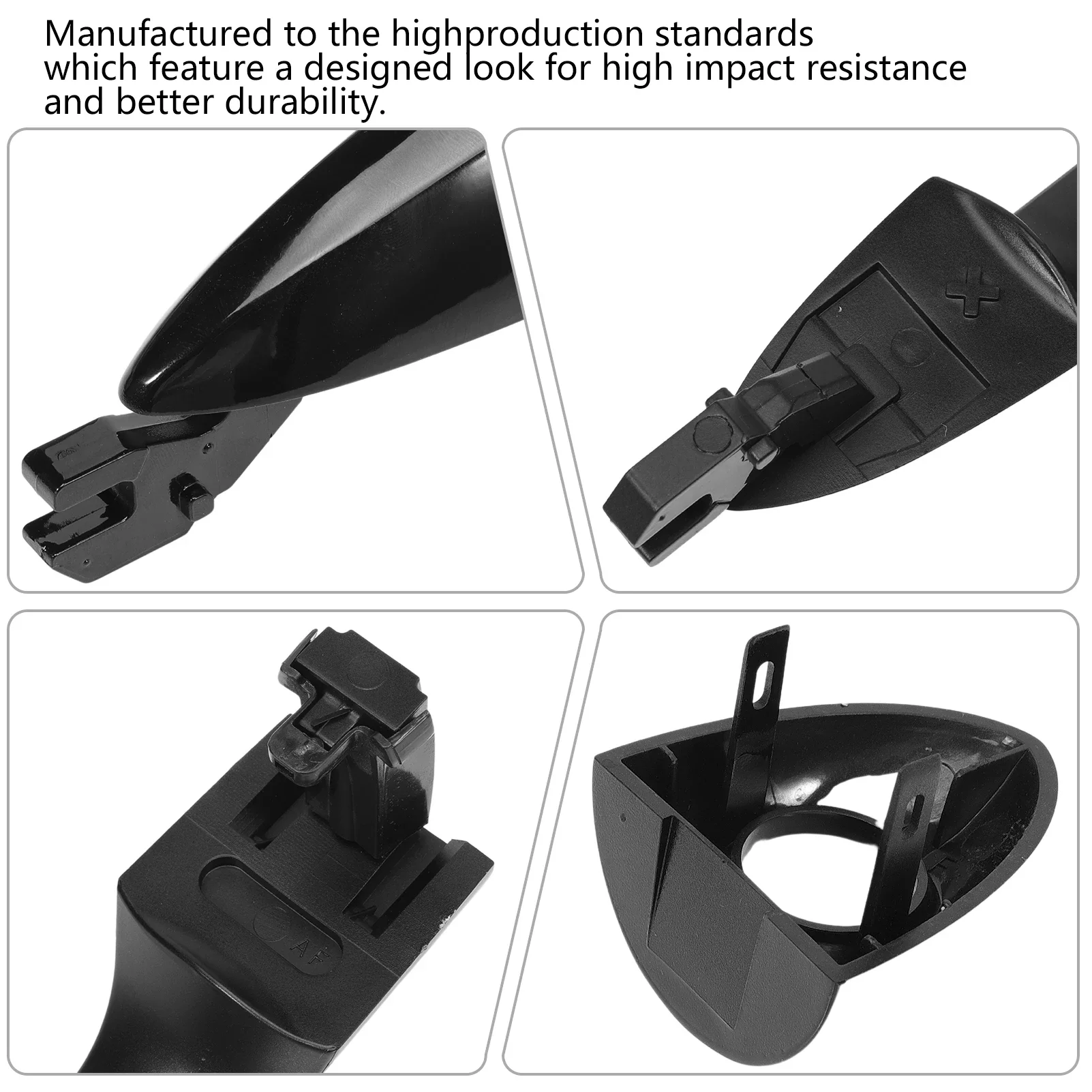 1 Paar schwarze Außentürgriffe vorne 156145296 für Alfa Romeo Giulietta Alfa Mito Lancia Y 156145295 – Detail 5