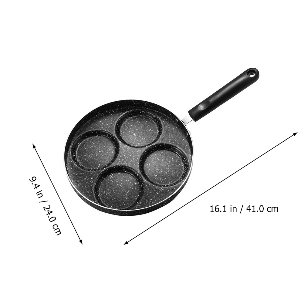 

Four Hole Pan Nonstick Breakfast Frying Kitchen Omelette Cookware Pancakes Eggs Steaks Four Hole Egg Pan Burger