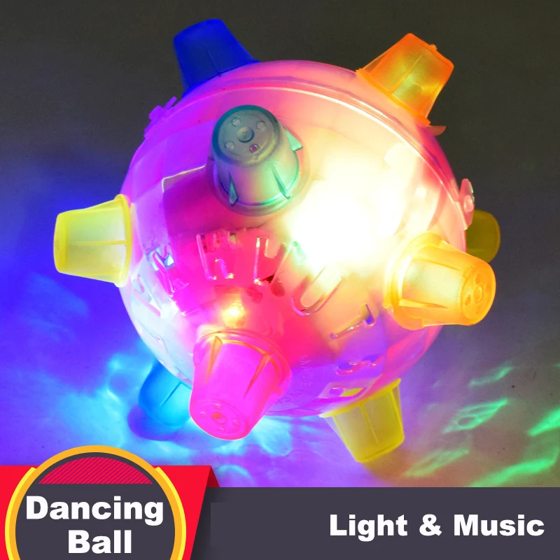 2024 New LED Jumping Joggle Sound Sensitive Vibrating Powered Ball Game bambini lampeggiante palla giocattolo che rimbalza giocattolo divertente per bambini