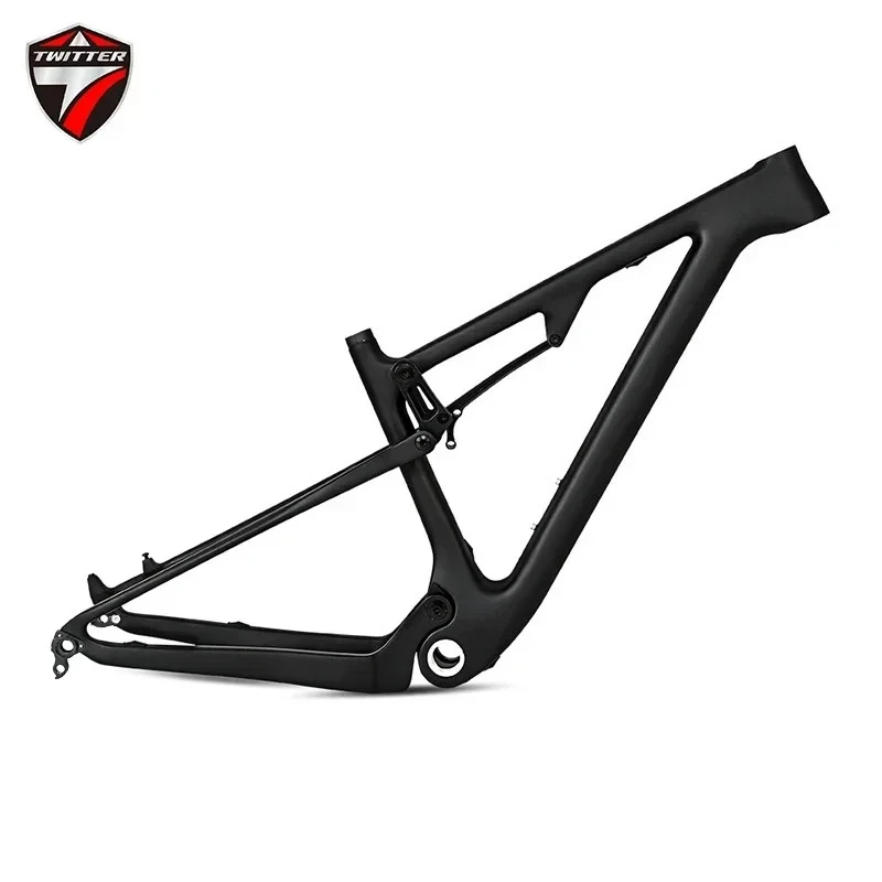 

F.YUZE 15/17/19/21inch Full Absorber T900 Carbon Fiber Mountain Bike Frame, Dual Suspension 27.5 29er MTB Frameset 12*148cm