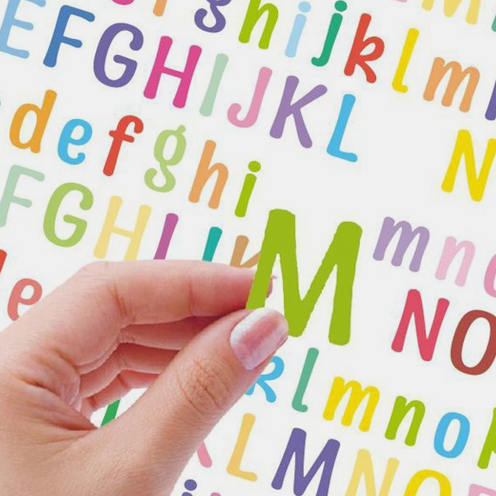 

10 Sheets Alphabet Letter Stickers Waterproof PVC Decals for Laptop Water Bottle Decoration DIY Creative Journal Supplies