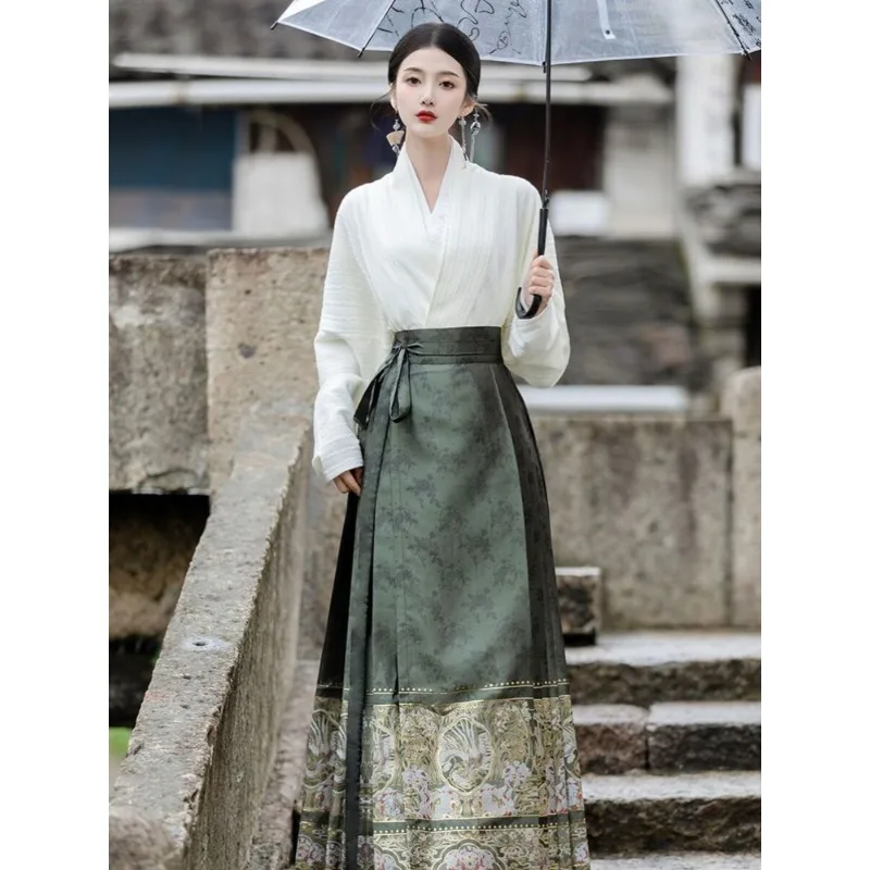 New Ming-made Hanfu women's, adult daily temperament horse dress set, a full set of improved national style ancient clothing