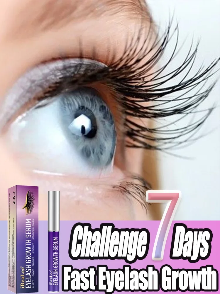 Fast Eyelash Growth Serum 7 Days Natural Eyelash Enhancer Longer Fuller Thicker Lashes Treatment Products Eye Care Makeup