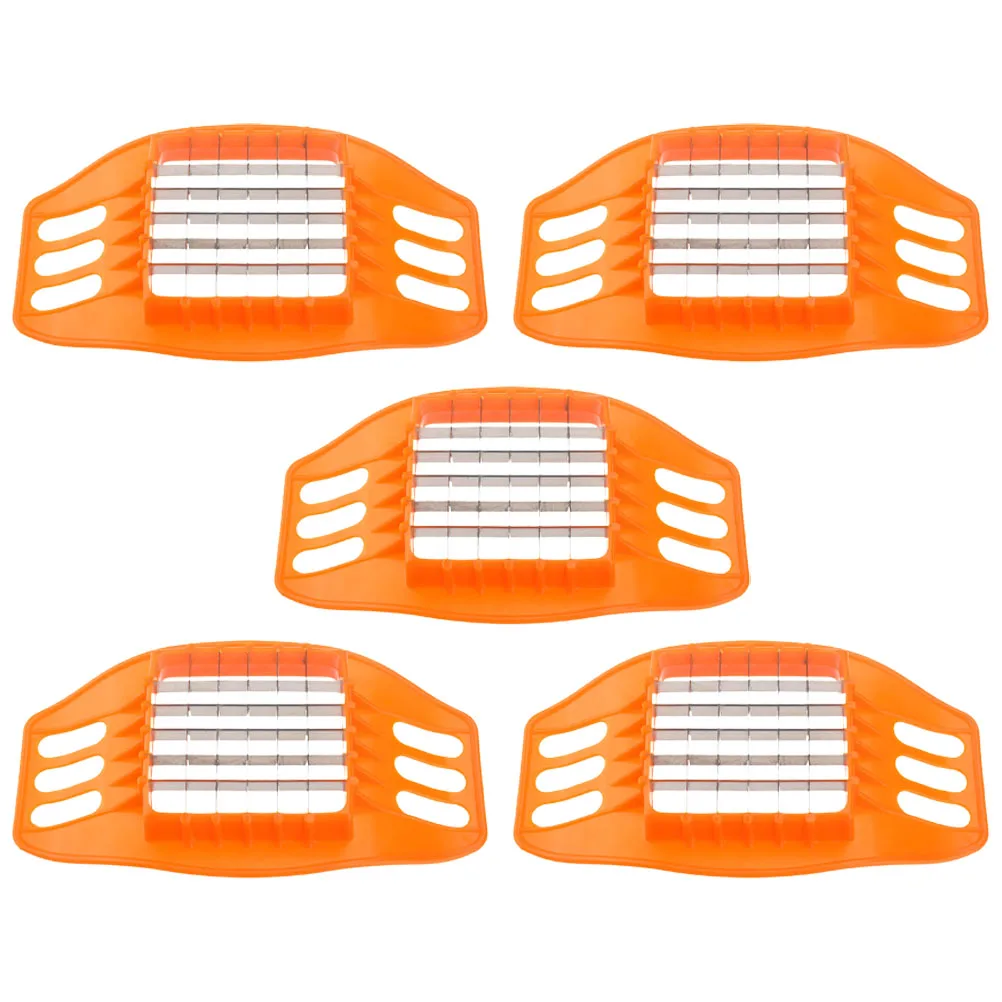 

5pcs Potato Slicer French Fry Maker Vegetable Chopper Commercial 430 Stainless Steel Fries Tool Manual Kitchen Gadget