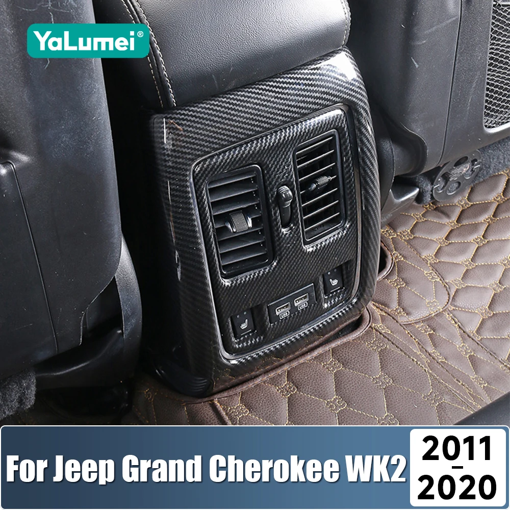 

For Jeep Grand Cherokee WK2 2011 - 2014 2015 2016 2017 2018 2019 2020 Car Rear Air Conditioning Vent Outlet Cover Accessories