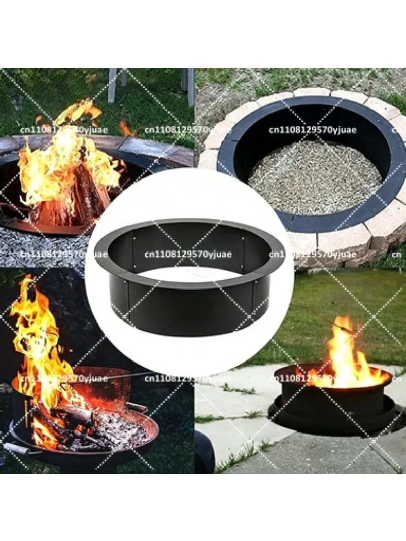 

Outdoor Portable Fire Pit Ring for BBQ Camping Party Round Grill for Backyard Gatherings