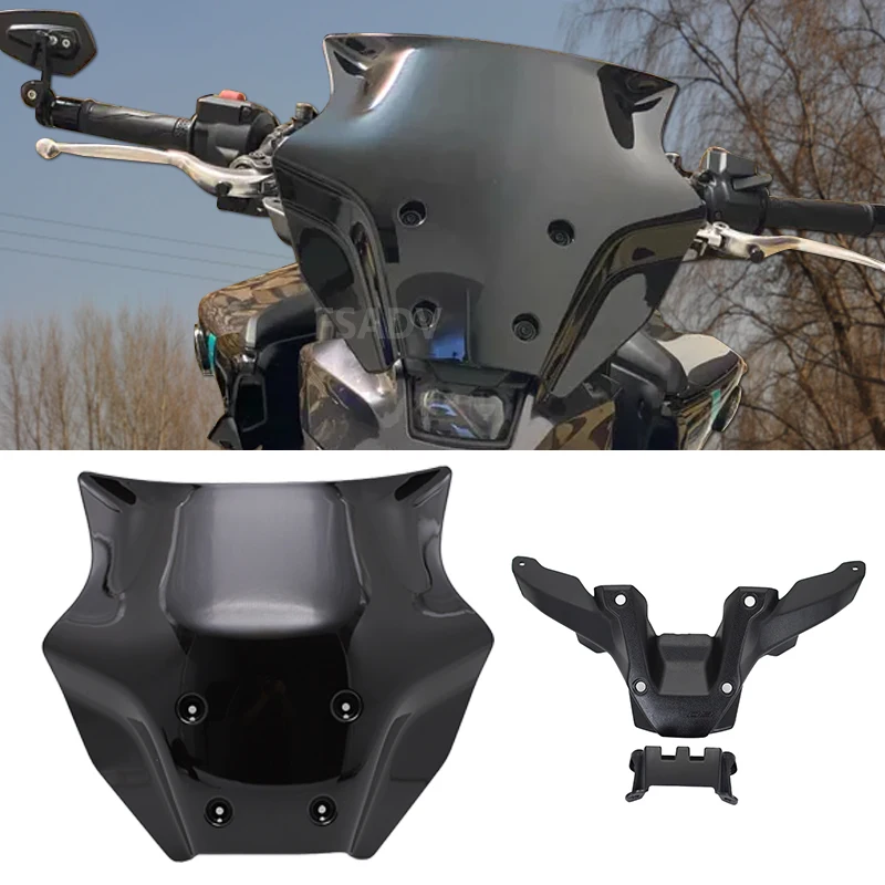 

2024 Motorcycle Accessories Wind Deflectors Windshield Bracket Windscreen Protector Fit For YAMAHA MT09 MT-09 SP MT 09 mt09