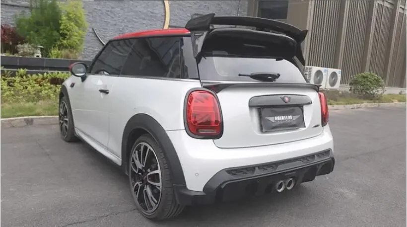 REAL CARBON FIBER REAR WING TRUNK LIP ROOF TOP SPOILER FOR MINI F56 COOPER/S/JCW 2014-2023