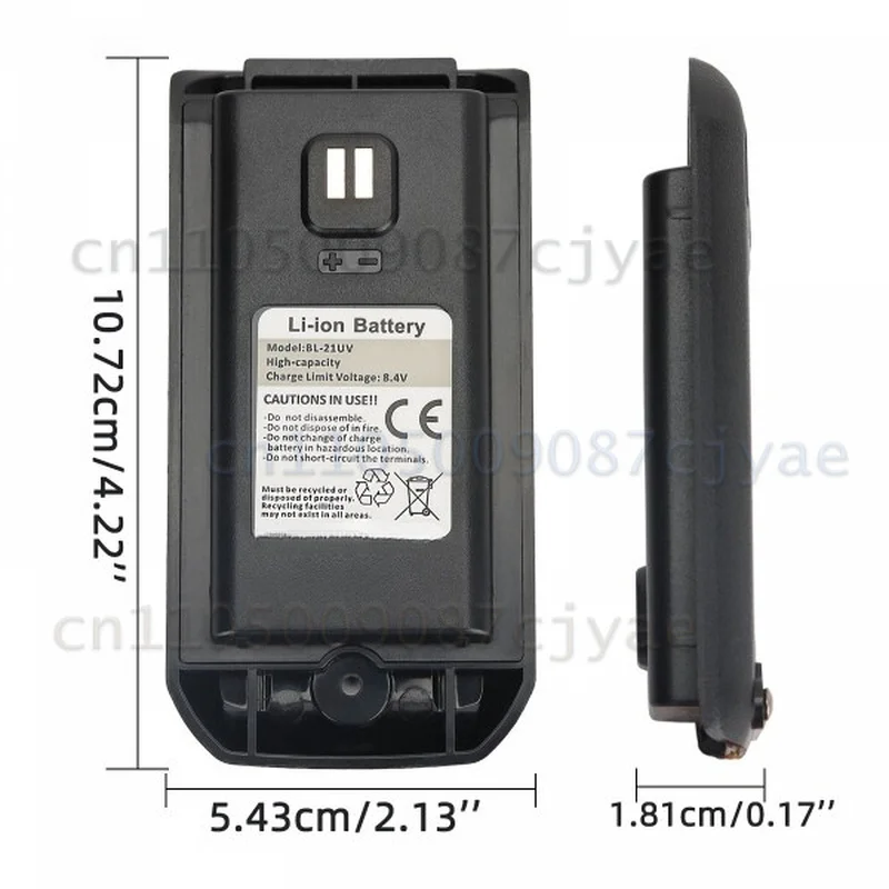 Power Supply Battery For Baofeng UV-21pro Walkie Talkie Battery Type-C Direct Charging  Outdoor Handheld Radio