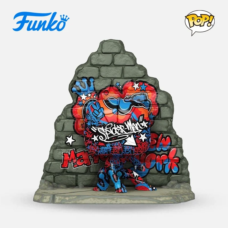 

Funko Pop Marvel Spider-Man Doodle Miles Model Ornament Toy Peripheral Action Figure Tabletop Decoration Children For Gift